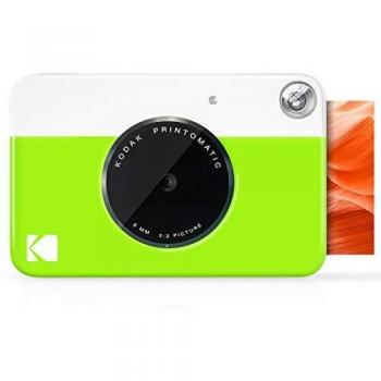 Kodak Printomatic Instant Camera - Green - Zink Zero Ink 2x3 Photo Prints with Adhesive Back