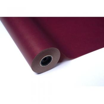 PAKOT Rollo Papel de Regalo Kraft Verjurado Granate - Bobina Grande 70CM X 100M - para Embalaje Decorativo y Negocios