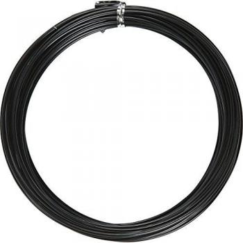 Alambre de aluminio redondo negro 2 mm 10 m
