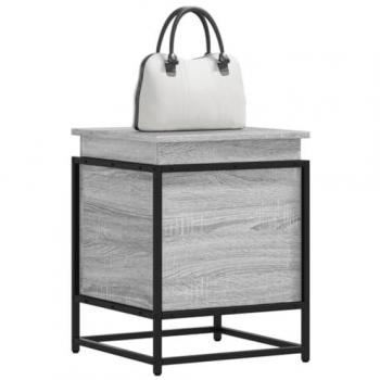 Caja de almacenaje con tapa madera gris Sonoma 40x40x51,5 cm, Caja de Mantas, baúl de almacenaje, Caja de almacenaje de Juguetes