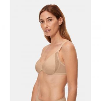Sujetador reductor Playtex Shaping de microfibra con aros, color piel