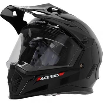 Acerbis Casco de Motocross Juvenil Adventure Rider Dual Negro