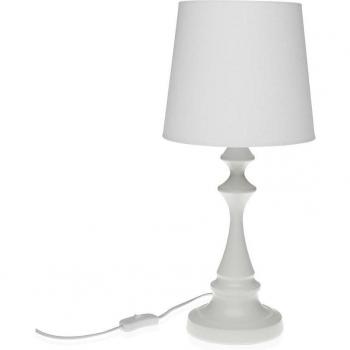 Lámpara de mesa Versa Gene Blanco 23 x 49 cm Metal