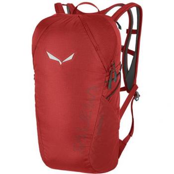 Mochila Salewa Ultra Train 18L Unisex, ligera y resistente al agua, color rojo y gris oscuro