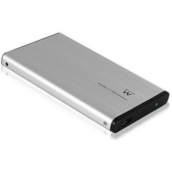 Ewent EM7042 - Carcasa para disco duro de 2.5 pulgadas, color plateado