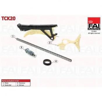 Kit de cadena de distribución FAI AutoParts TCK20 con componentes de alta calidad y durabilidad