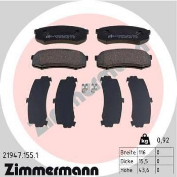 Pastillas de freno ZIMMERMANN 21947.155.1