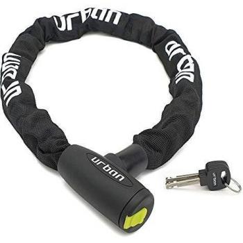 Candado Antirrobo Urban XK100 con Cadena de Acero Endurecido ø8mm y 100cm, Alta Seguridad, Compacto y Versátil para Bicicleta, Moto o Scooter