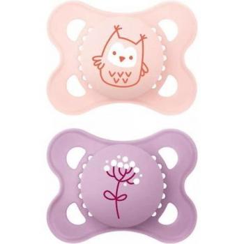 MAM Chupete Original Silicona 2-6 Meses Rosa Pack de 2 Unidades