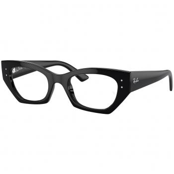 Ray-Ban RX7330F Zena Asian Fit 8260 Men's Eyeglasses Black Size 49 (Frame Only) - Blue Light Block Available