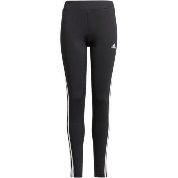 Mallas de entrenamiento adidas Designed 2 Move 3 Stripes negras para niñas