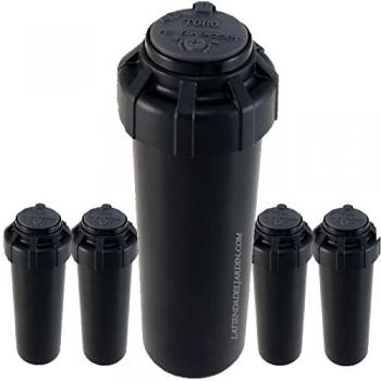 Pack 5 Aspersores de Riego Turbo Toro T5P RS, Alcance 7,6 a 15,2 m, Rosca Hembra 3/4'', Profesional para Jardín