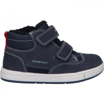Botas para Niño Geox B Trottola Boy Wpf, impermeables, con suela antideslizante, diseño en color navy, cierre de velcro y material transpirable