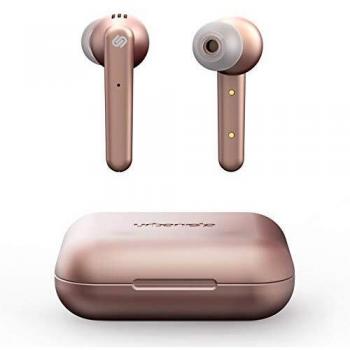 Urbanista True Wireless Auriculares Paris 20h de reproducción, Estuche de Carga inalámbrico, Bluetooth 5.0 Controles táctiles + micrófono Incorporado Compatible con Android e iOS - Rosa
