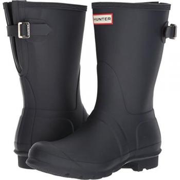 Hunter Women's Short Adjustable Navy Rain Boots - Size 8