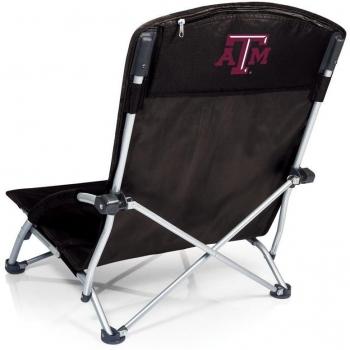 NCAA Texas A&M Aggies Tranquility Portable Folding Beach Chair, Black