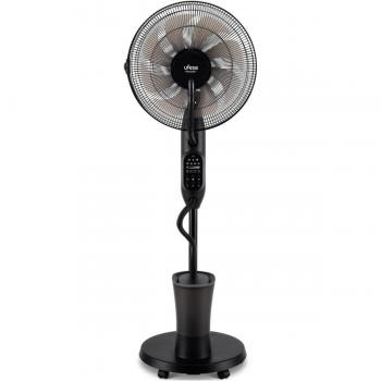 Ventilador de pie Ufesa Nevada Plus, 60W, 9 Velocidades, Humidificador, Negro