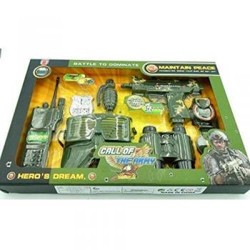Toy Juego de Call of The Army, Juego de Vestir Militar, Batalla para dominar. Juego de 7 Piezas, Mayores de 3 años