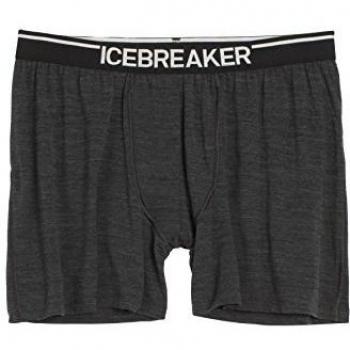Icebreaker Anatomica - Bóxer de deporte para hombre, Mens Anatomica Boxers, Jet Heather/Black, medium