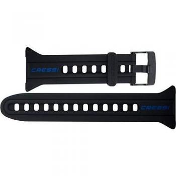 Cressi Strap For Goa Correa de Ordenador, Negro/Azul, Uni