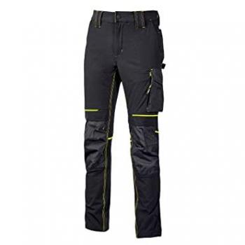 Pantalón de trabajo U-Power Atom color negro carbón talla 3XL PE145BC/3XL