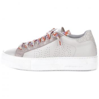 P448 Women's Pink Glitter Low-Top Sneakers Size 8 US