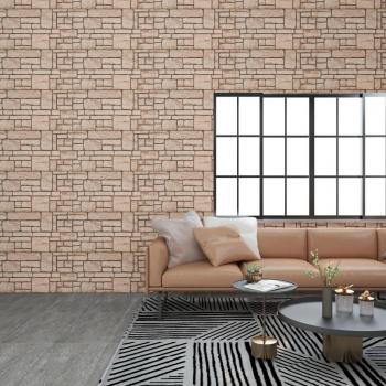 Paneles de Pared 3D Beige Ladrillo 11 Uds EPS