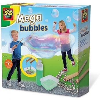 SES Creative- Set de Mega Burbujas Juego de pompas, Multicolor