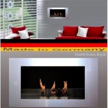 Gel y etanol chimenea modelo Roma selección de color real, Plateado, 10389
