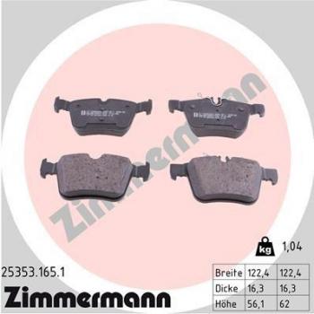 Pastillas de freno ZIMMERMANN 25353.165.1