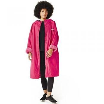 Regatta Unisex Waterproof Fleece-Lined Changing Robe Jacket - Pink - Size L/XL