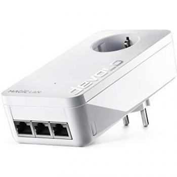 Adaptador Powerline Devolo Magic 2 LAN Triple - 2400 Mbit/s, 3x Gigabit LAN, Blanco