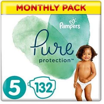 Pampers - Pure protection pañales, unisex, size 5, 132pcs