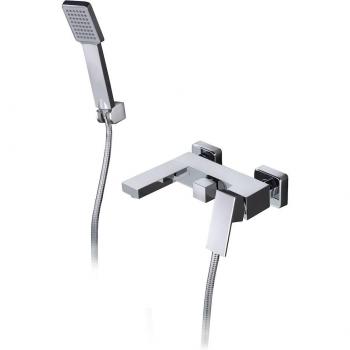Conjunto de grifo monomando y mango de ducha para bañera o ducha Valencia Imex - Grifo Monomando Ducha con Alcachofa y Flexo | Grifo Mezclador de Bañera y Ducha con So