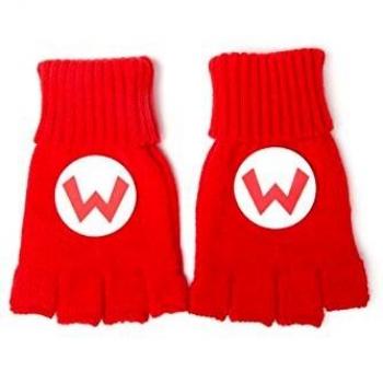 Bioworld – Super Marion – Guantes sin dedos de color rojo