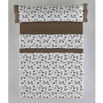 ES-Tela - Juego de sábanas Estampadas Paola Color Gris