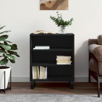 Aparador de madera de ingeniería negro 57x35x70 cm - Mueble de Almacenaje de Salón, Buffet para salón, Armario Auxiliar, Armario de Almacenamiento