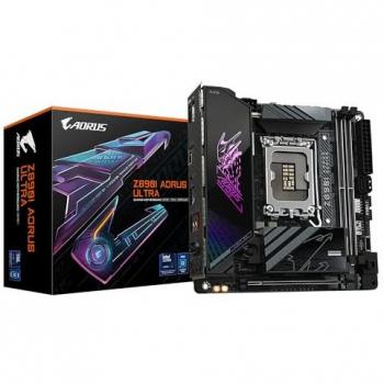 Placa Base GIGABYTE Z890I AORUS ULTRA Mini-ITX - Socket LGA1851 - Soporte DDR5 hasta 8800MHz (OC) - VRM 8+1+2 fases - Wi
