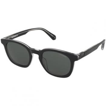 Superdry SDS 5031 104 Unisex Square Sunglasses - Black Plastic, Prescription or Non-Prescription, Online Try-On, Anti-Reflective