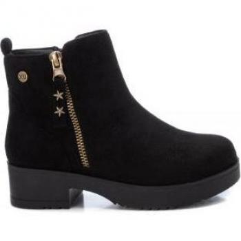 Xti Kids - Botines Antelina Cremallera Lateral Color Negro 150610