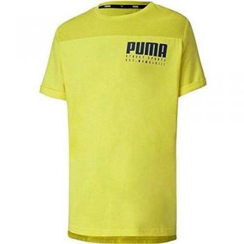 PUMA Alpha Advanced tee B Camiseta de Manga Corta, Niños, Yellow, 8