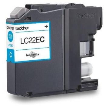 Brother LC22EC - Cartucho de tinta cian de larga duración