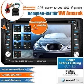 2DIN Auto Radio Creatone V de 336dg para Volkswagen Amarok