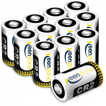 CR2 3V Pilas, keenstone 12PCS 850mAh Metal de Litio batería CR2 3V - para la Linterna cámara Digital videocámara Juguetes antorcha, No Recargable
