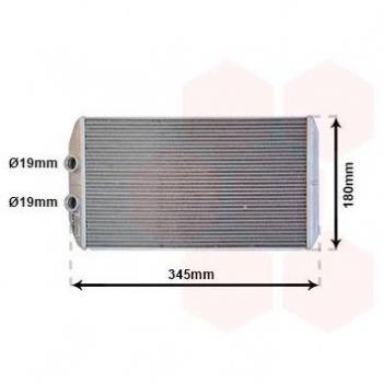 Radiador de calefacción VAN WEZEL 28016701 con intercambiador de calor para interior