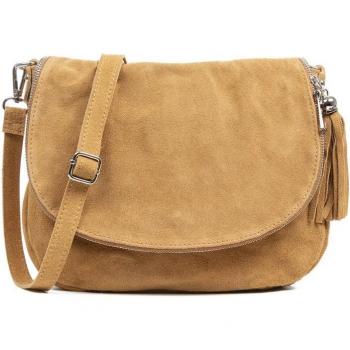 Bolso bandolera Amanda de piel auténtica Gamuza
