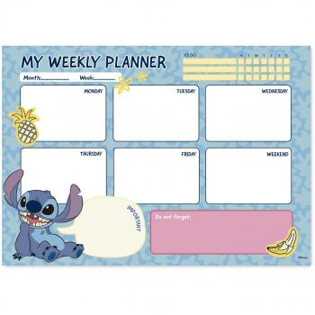 Bloc Planificador Semanal A4 Disney Stitch Tropical