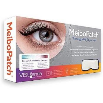 Meibopatch Máscara de ojos calentable reutilizable con tira de prueba de temperatura