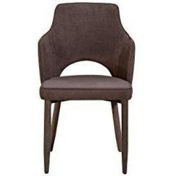 Homemania Silla Alhena, Metal, Tela, Marrón, 60 x 52 x 84.5 cm
