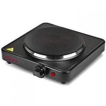 Fornello Eléctrico Girmi PE26, 1500W, 5 Niveles, Diámetro de Placa 18.5 cm, Color Negro